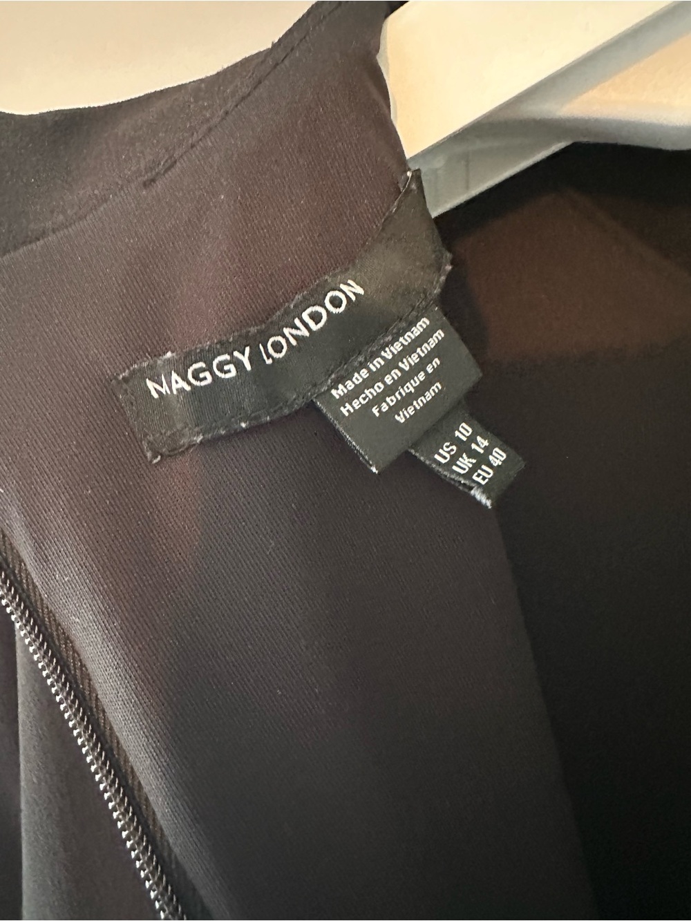 Maggy London Black Midi Tie-Neck Sheath Dress - Picture 5 of 5
